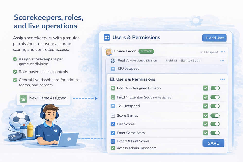 Scorekeeper permissions